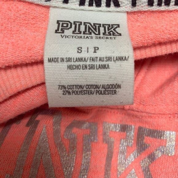 PINK Victoria’s Secret Coral Crewneck Sweatshirt - Picture 2 of 4